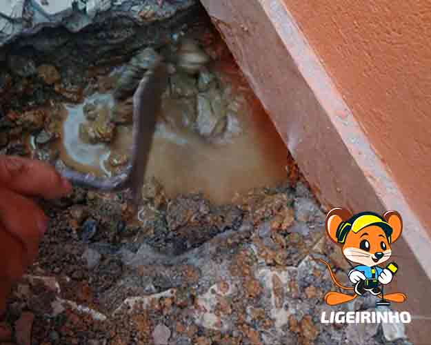 Detecção técnica de vazamento de água na parede, solo, teto, laje e coluna Brásil