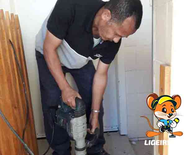 Serviço profissional de infiltração de água com detector Geofone